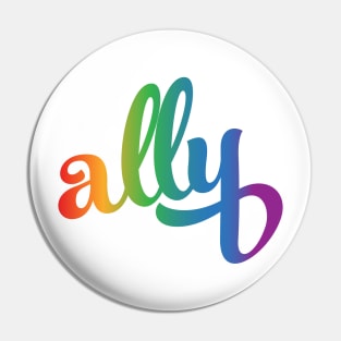 LGBTQIA+ Pride Ally Shirt Pin