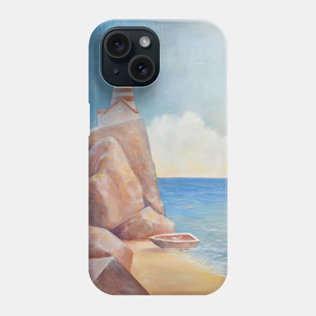 Magic Lighthouse Phone Case by Olya Yatsenko