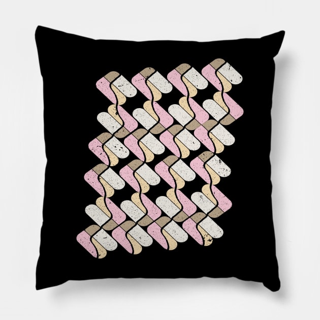 Colorful shapes seamless pattern Pillow by Ezzkouch