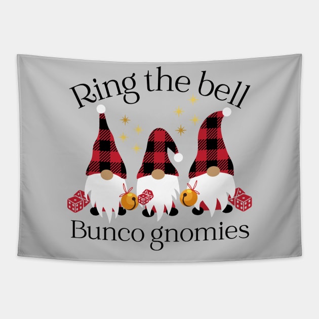 Bunco Gnomes Ring the Bell Bunco Gnomies Tapestry by MalibuSun