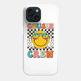 Groovy Cousin Crew 2024 Summer Vacation Beach Family T-Shirt Phone Case