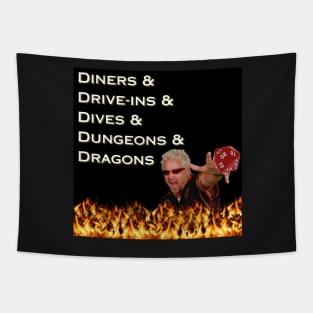 Diners and Drive-Ins and Dives and Dungeons and Dragons Tapestry