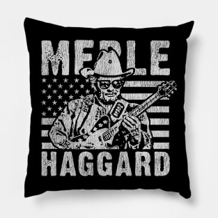 Merle Haggard Vintage Pillow