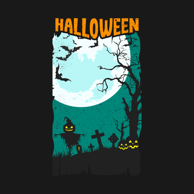 Halloween Graveyard by edwardechoblue