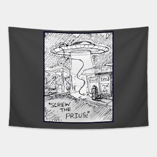 Aliens for Life Series Screw the Prius Tapestry