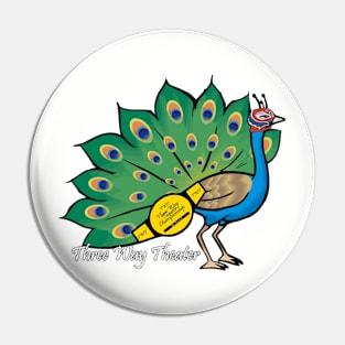 Three Way Theater Mr. Peacock Shirt Pin