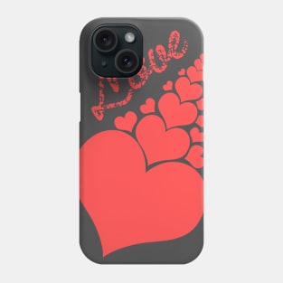 Trailing shooting love hearts arrow stream Phone Case