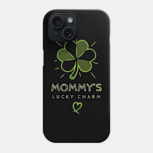 Cute St. Patrick's Design, "Mommy's Lucky Charm" Phone Case