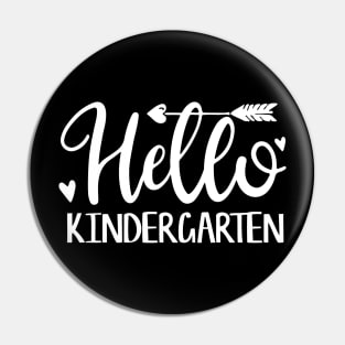 Hello Kindergarten First Day Of School Gift Pin