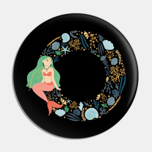 Mermaid coral rings Pin