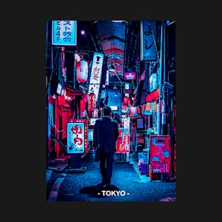 Tokyo Street Neon Synthwave T-Shirt