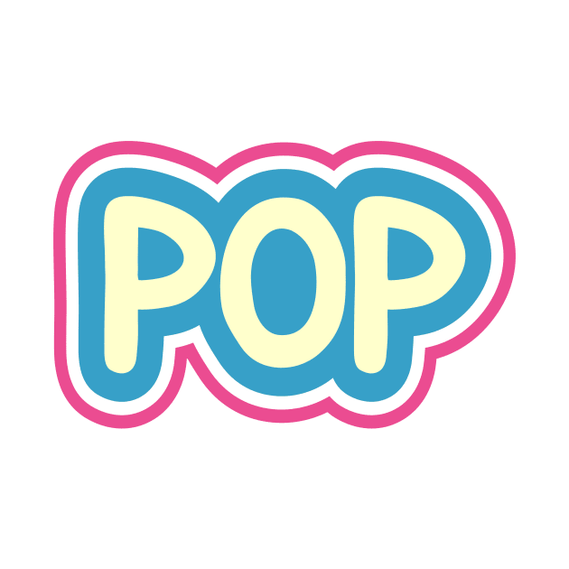 Pop art - Vintage Text & Icon by ABCSHOPDESIGN