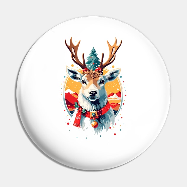 Special Christmas Reindeer Pin by Omerico