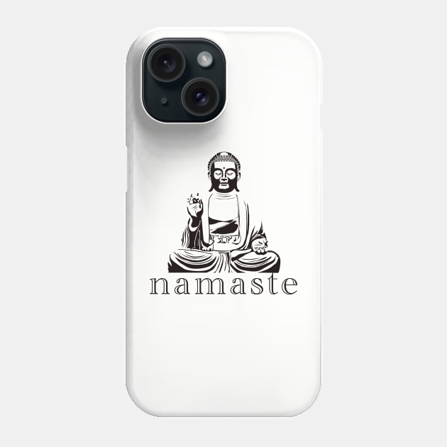 Namaste Spiritual Phone Case by Cre8tiveSpirit