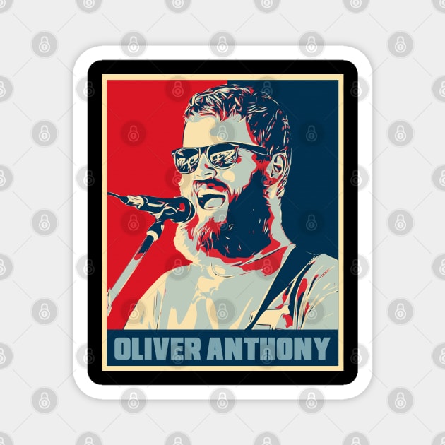 Oliver Anthony In Concert Hope Poster Popart Magnet by Odd Even