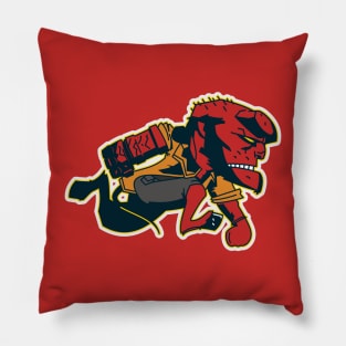 Old School Baseball Hellboy Pillow