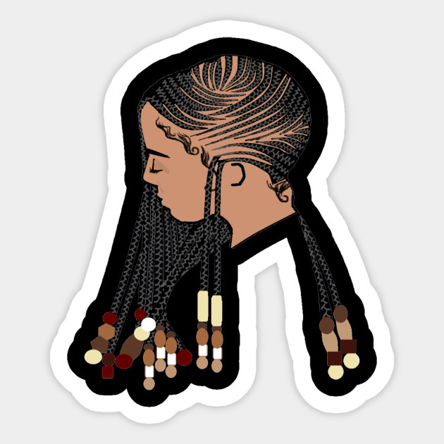 Natural Hair T Shirt Cornrow Braids And Beads 2 Natural Hair