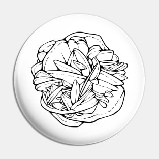 Desert Rose Black Pin