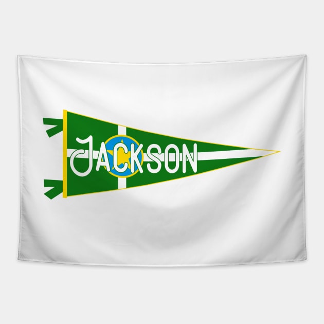 Jackson Flag Pennant Tapestry by zsonn