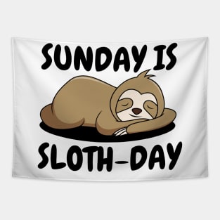 Sunday is Sloth-Day Tapestry