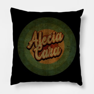 Circle Retro Vintage Alecia Cara Pillow