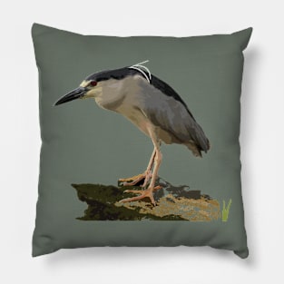 ‘Auku’u or black-crowned night heron Pillow