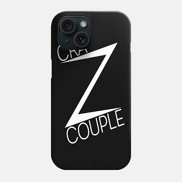 White CraZCouple Logo Phone Case by LoganSwish