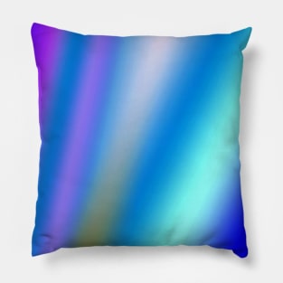 BLUE GREEN WHITE ABSTRACT TEXTURE PATTERN Pillow