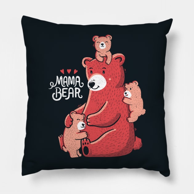 Mama Bear Pillow by Tobe_Fonseca