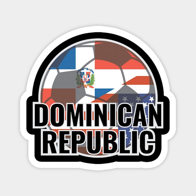 Soccer Dominican Republic Versus USA Magnet by c1337s