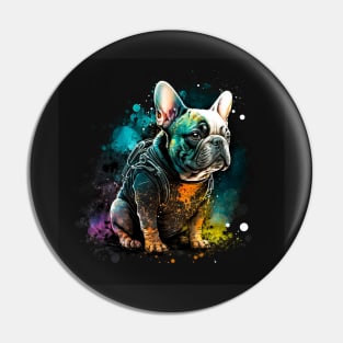 French Bulldog Puppy Frenchy doggy dog Sci-fi Pin