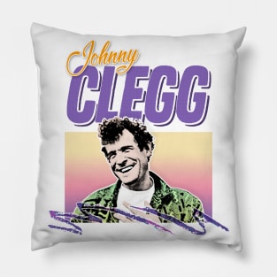 Johnny Clegg / 80s Styled Tribute Retro Design Pillow