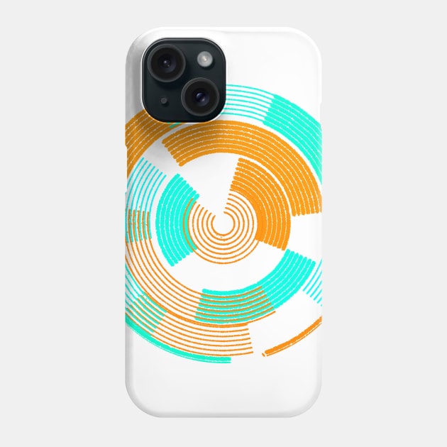 Geometric abstract circle galaxy Phone Case by carolsalazar