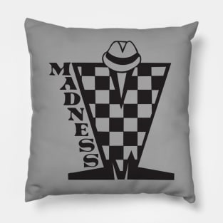 Madness Checkerboard HD - Black Pillow