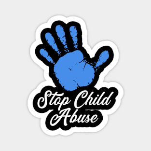 Child Abuse Prevention Awareness Month Blue Ribbon gift idea Magnet