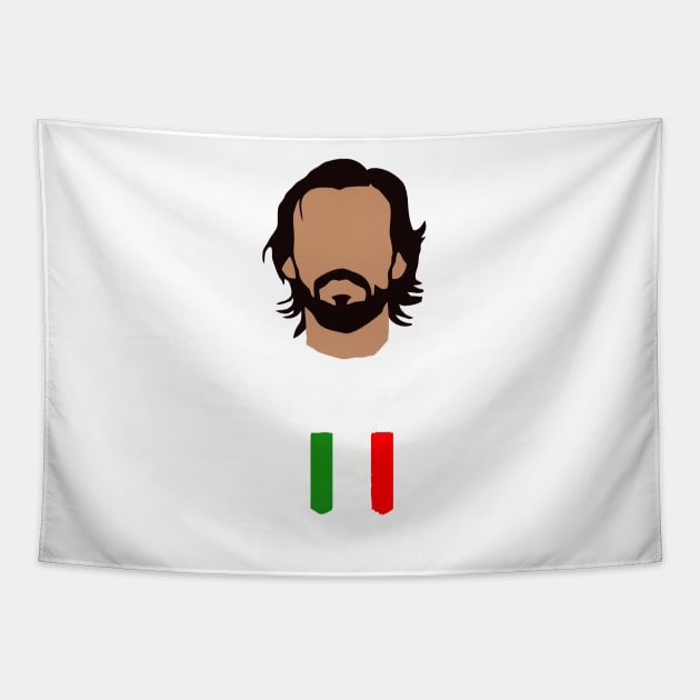 The bearded one - Pirlo Tapestry by Vhitostore