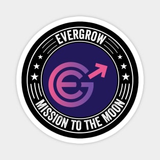 Vintage Evergrow Crypto EGC Coin To The Moon Crypto Token Cryptocurrency Wallet Birthday Gift For Men Women Kids Magnet