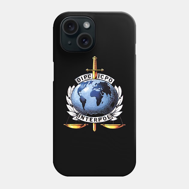 INTERPOL International Police Unit Seal Phone Case by Desert Owl Designs