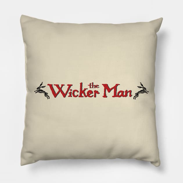 Wicker Man logo Pillow by ElijahBarns