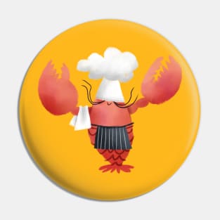 Lobster Chef Pin