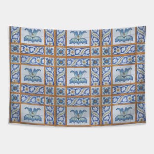 Vintage Art Nouveau Tiles Tapestry