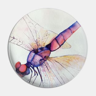 Dragonfly in aquarelle Pin