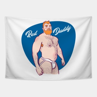 Red Daddy Tee Design Tapestry