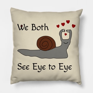 Valentine's Day Snail Eyes Pillow