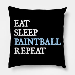 Eat Sleep Paintball Repeat Pillow