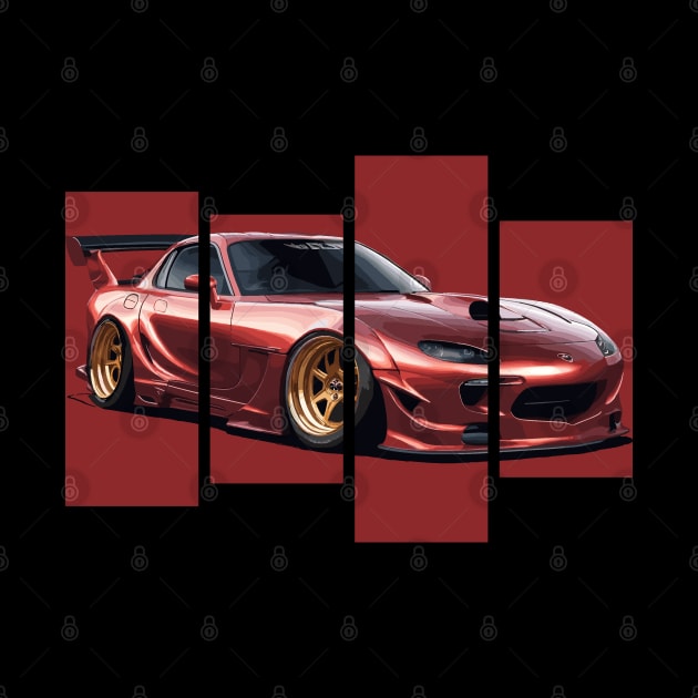 Mazda Rx7 JDM car by Cruise Dresses