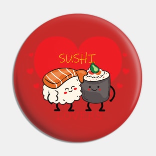 Sushi Lovers Black Pin