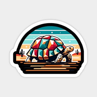 Geometric desert tortoise Magnet