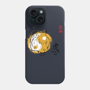 SIMPLE YEAR OF THE TIGER LUCKY SEAL GREETINGS CHINESE ZODIAC ANIMAL Phone Case