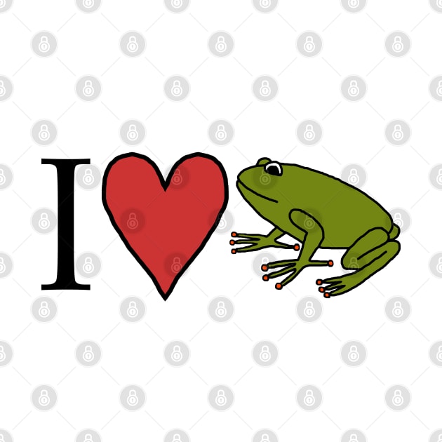 I Love My Cute Frog by ellenhenryart
